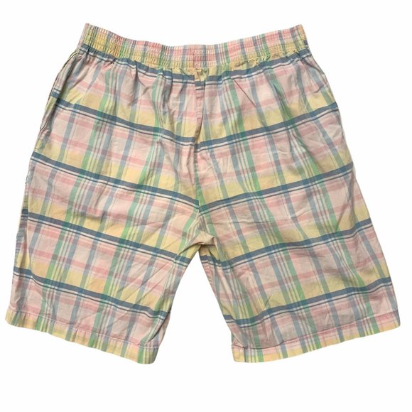 Vintage Jockey Button Fly Pastel Plaid Shorts Lg. - Picture 2 of 9